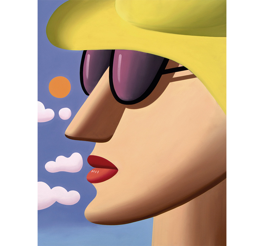 Mujer con sombrero y gafas